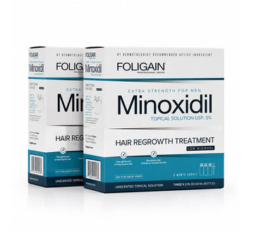 FOLIGAIN® Low Alcohol Minoxidil 5% Hair Regrowth Treatment For Men 6 Month Supply