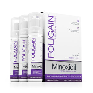 FOLIGAIN Advanced Hair Regrowth Treatment Foam For Women with Minoxidil 2% - FOLIGAIN EU