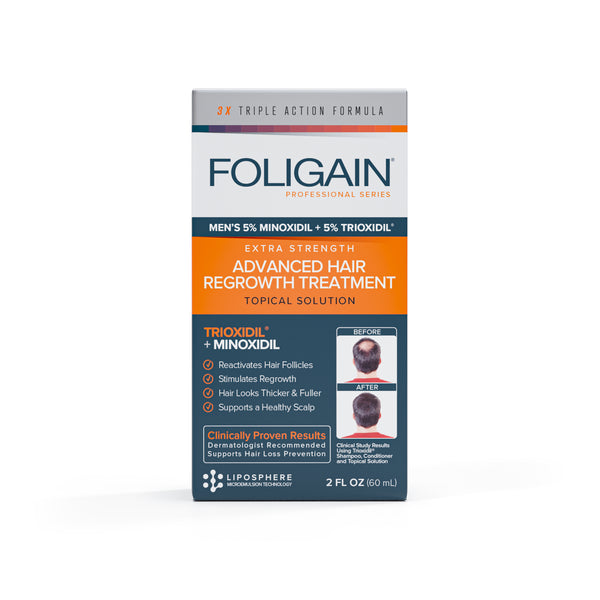 FOLIGAIN Advanced Hair Regrowth For Men Minoxidil 5% + Trioxidil 5%