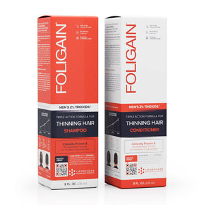 FOLIGAIN Hair Growth Shampoo + Conditioner Kit For Men - FOLIGAIN EU