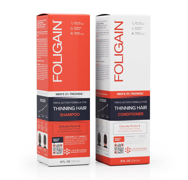 FOLIGAIN Hair Growth Shampoo + Conditioner Kit For Men - FOLIGAIN EU