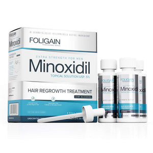 FOLIGAIN Low Alcohol Minoxidil 5% Hair Regrowth Treatment For Men - FOLIGAIN EU