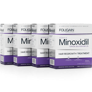 FOLIGAIN Minoxidil 2% Hair Regrowth Treatment For Women 12 Month Supply - FOLIGAIN EU