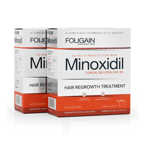 FOLIGAIN Minoxidil 5% Hair Regrowth Treatment For Men 6 Month Supply - FOLIGAIN EU