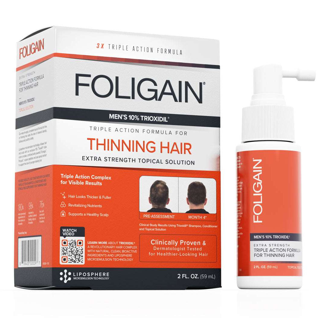 FOLIGAIN Europe Hair Loss Products with Minoxidil and Trioxidil