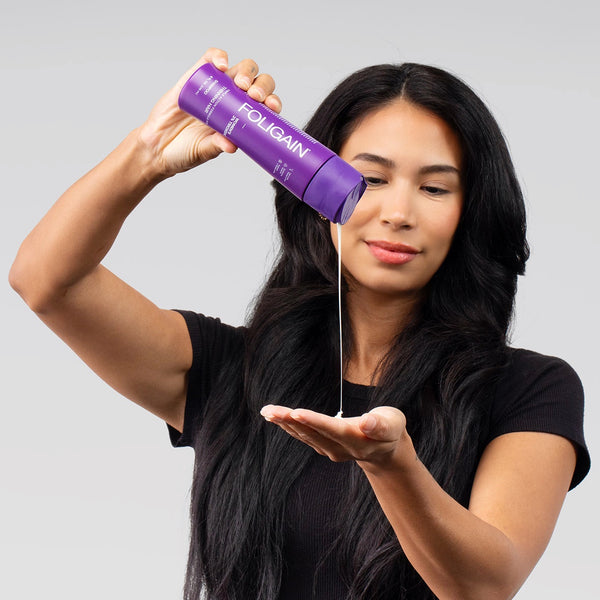FOLIGAIN Triple Action Shampoo For Thinning Hair For Women with 2% Trioxidil
